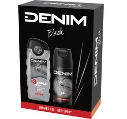 DENIM Black Мъжки Комплект Дезодорант 150 мл + Душ гел 250 мл