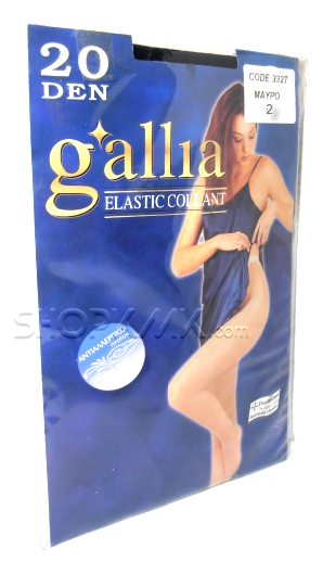GALLIA ELASTIC COLLANT ДАМСКИ ЧОРАПОГАЩИ 20ДЕНА ЧЕРНО 2 РАЗМЕР