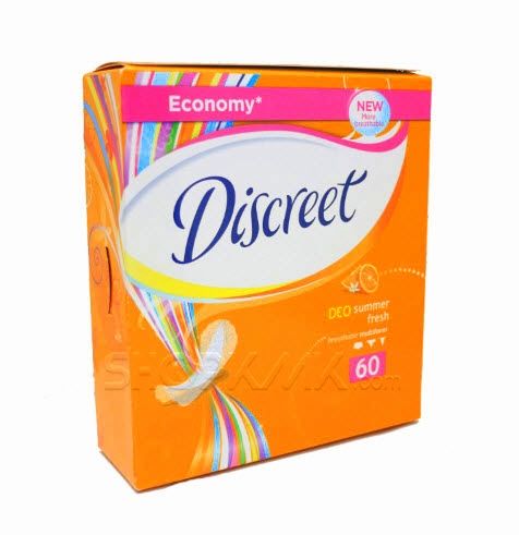 Discreet Deo Summer Fresh Ежедневни дамски превръзки 60бр