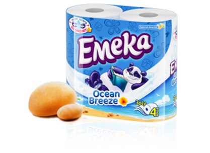 ЕМЕКА Ocean Breeze 4бр ТОАЛЕТНА ХАРТИЯ