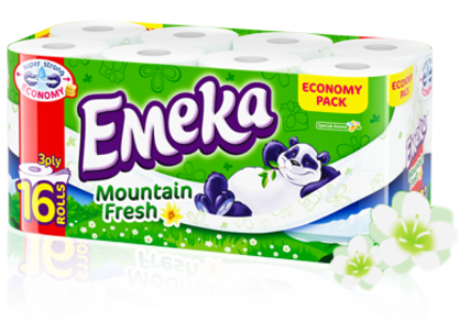 ЕМЕКА Mountain Fresh ТОАЛЕТНА ХАРТИЯ  16бр