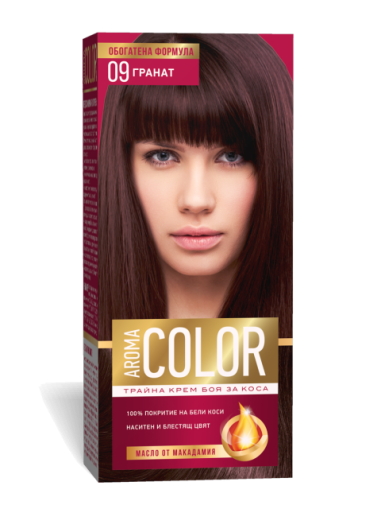 AROMA COLOR № 9 ГРАНАТ БОЯ ЗА КОСА