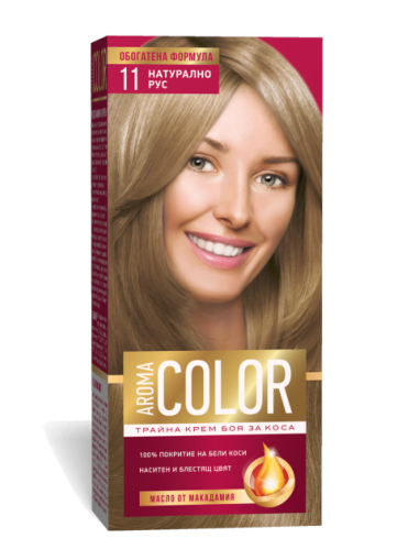 БОЯ ЗА КОСА AROMA COLOR № 11 НАТУРАЛНО РУС