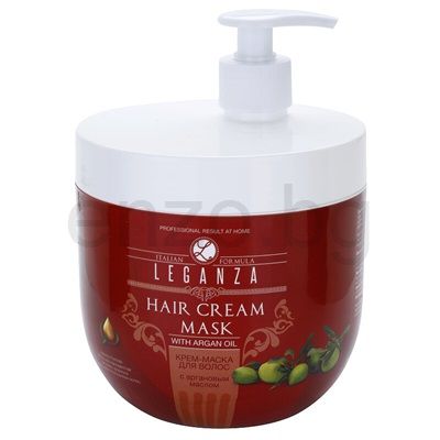 Leganza  маска-крем с арганово масло Hair Care 1000 мл.