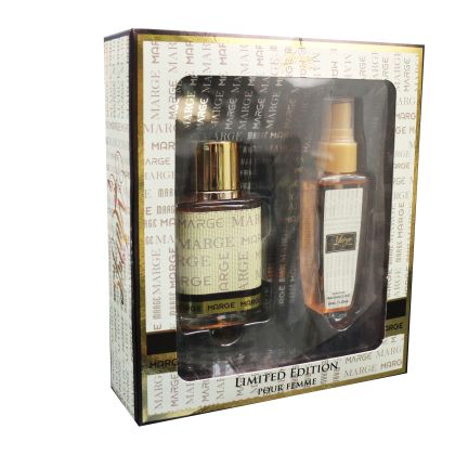 КОМПЛЕКТ  MB PARFUMS WOMAN  MARGE  EDP 50 ML+DET 50 ML SET LIMITED EDITION 