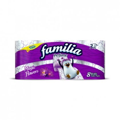 Тоалетна хартия Familia - Magic flowers 8бр.