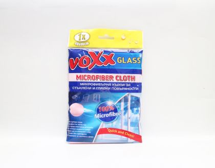 МИКРОФИБЪРНА КЪРПА VOXX 40х40 РОЗОВА ЗА СТЪКЛА