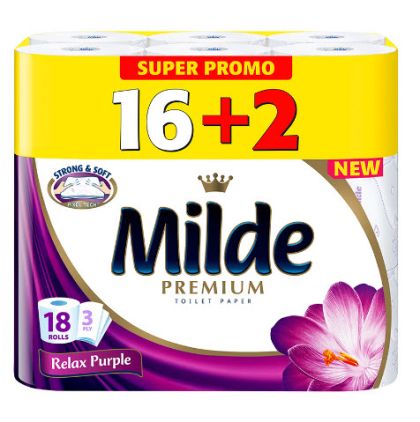 Milde Essence of Relax ТОАЛЕТНА ХАРТИЯ 16+2бр