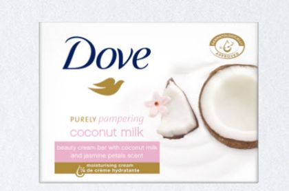 DOVE PURELY PAMPERING САПУН С КОКОСОВО МЛЯКО И ЖАСМИН 100гр