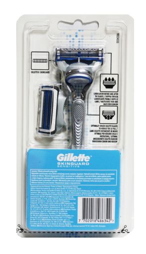Gillette Skinguard  Sensitive самобръсначка за бръснене за чувствителна кожа с 2 резервни ножчета