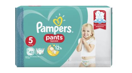 Pampers Pants 5 12-17 kg Памперс гащички 42 бр.