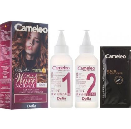 Cameleo Herbal Wave Normal Къдрин 70 ml + Пенофикс 70 ml + Балсам 15 ml комплект 