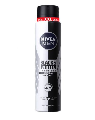 Nivea Men Black&White Invisible Original Дезодорант 250 мл XL