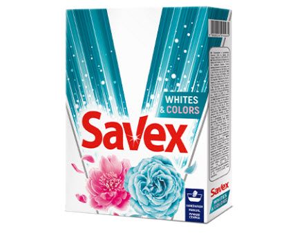 Прах за Пране Savex WHITES & COLORS  300г