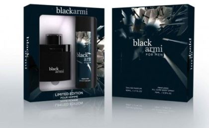 МЪЖКИ КОМПЛЕКТ  MB PARFUMS BLACK ARMY EDP 50 ML+DEO 75 ML SET LIMITED EDITION 