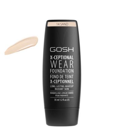  Gosh X-Ceptional Wear Foundation 14 Sand Дълготраен Фон дьо тен 35 мл