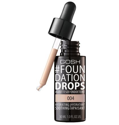 Gosh Foundation Drops 004 Natural Течен хидратиращ фон дьо тен с капкомер 30 мл