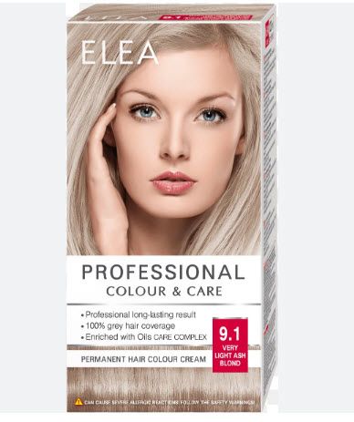 Elea Proffesional Colour&Care Боя за коса - № 9/1 Много светло пепелно рус