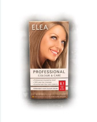 Elea Proffesional Colour&Care Боя за коса - № 8/1 Светло пепелно рус