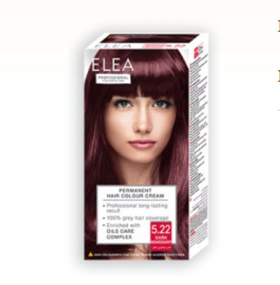 Elea Proffesional Colour&Care Боя за коса - № 5/22 Тъмен махагон