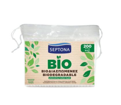 Septona Биоразградими клечки за уши плик 200 бр.