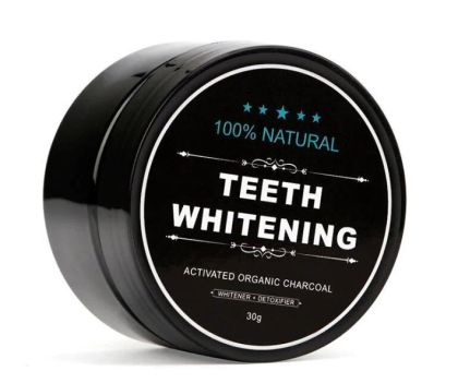 Пудра от активен кокосов въглен за избелване на зъби Teeth Whitening Natural Organic Activated Charcoal 30 гр.
