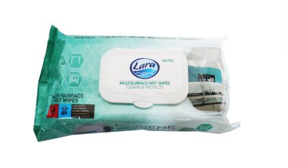 Lara Multisurface Wet Wipes Хигиенни мокри кърпи 50 бр.