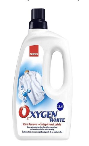 Sano Maxima Oxygen White Течен препарат за петна 1 л.