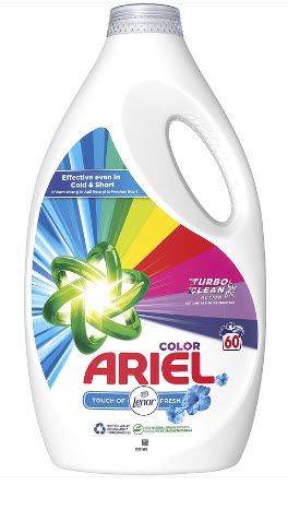 Течен перилен препарат Ariel Touch Of Lenor, 60 изпирания, 3 л