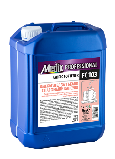 Medix Professional  FABRIC SOFTENER FC 103 Омекотител за тъкани с парфюмни капсули  5 л.