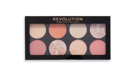 Makeup Revolution палитра руж и хайлайтър Golden Desire 8 цвята ПО ЗАЯВКА