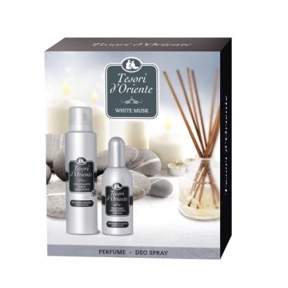 Tesori d’Oriente White Musk  Бял Мускус Kомплект за жени EDP Парфюмна вода 100мл+Дезодорант 150мл