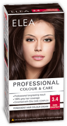 Elea Proffesional Colour&Care Боя за коса - № 3/4 Тъмен кестен