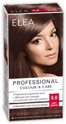 Elea Proffesional Colour&Care Боя за коса- № 5/0 Светло кафяв