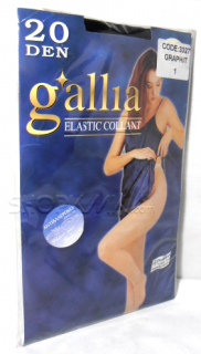 GALLIA ELASTIC COLLANT ДАМСКИ ЧОРАПОГАЩИ 20ДЕНА ГРАФИТ 1РАЗМЕР
