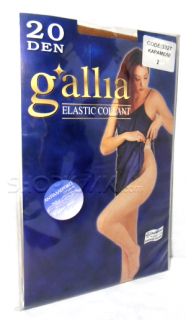 GALLIA ELASTIC COLLANT ДАМСКИ ЧОРАПОГАЩИ 20ДЕНА КАРАМЕЛ 1 РАЗМЕР