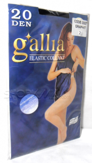 GALLIA ELASTIC COLLANT ДАМСКИ ЧОРАПОГАЩИ 20ДЕНА ГРАФИТ 2 РАЗМЕР