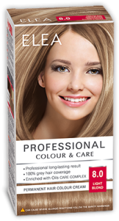 Elea Proffesional Colour&Care Боя за коса- № 8/0 Светло рус