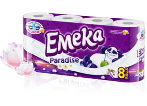 ЕМЕКА Paradise ТОАЛЕТНА ХАРТИЯ 8бр