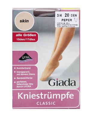 Giada Чорапи 3/4 20 дена ПИПЕР 12 % ЛИКРА
