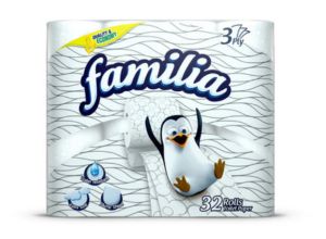 Тоалетна Хартия Familia Бяла 4 бр