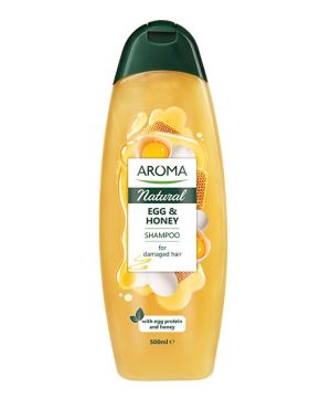 Aroma Natural Egg&Honey   Шампоан с яйце и мед  за суха и изтощена коса 400 мл