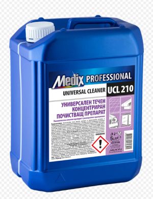 MEDIX PROFESSIONAL UCL 210  УНИВЕРСАЛЕН ТЕЧЕН КОНЦЕНТРИРАН ПОЧИСТВАЩ ПРЕПАРАТ 5Л.