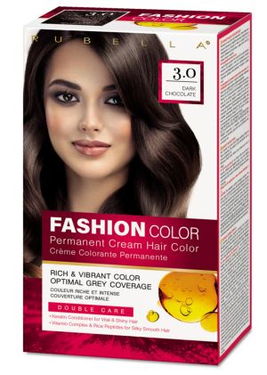 БОЯ ЗА КОСА Rubella Fashion Decolor 3.0 Dark Chocolate  РУБЕЛА Тъмен шоколад