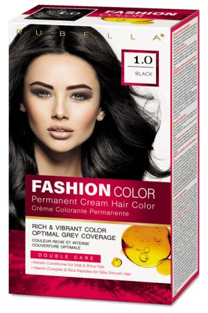 БОЯ ЗА КОСА Rubella Fashion Decolor 1.0 Black   РУБЕЛА Черен