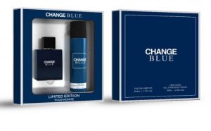 КОМПЛЕКТ  MB PARFUMS  MEN CHANGE BLUE EDP 50 ML+DEO 75 ML SET LIMITED EDITION 