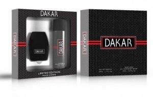 КОМПЛЕКТ  MB PARFUMS  MEN DAKAR EDP 50 ML+DEO 75 ML SET LIMITED EDITION 