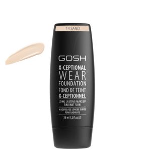  Gosh X-Ceptional Wear Foundation 14 Sand Дълготраен Фон дьо тен 35 мл