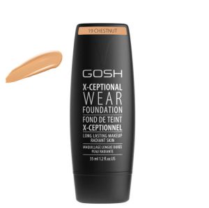 Gosh X-Ceptional Wear Foundation 19 Chesnut Дълготраен Фон дьо тен 35 мл