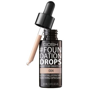 Gosh Foundation Drops 004 Natural Течен хидратиращ фон дьо тен с капкомер 30 мл